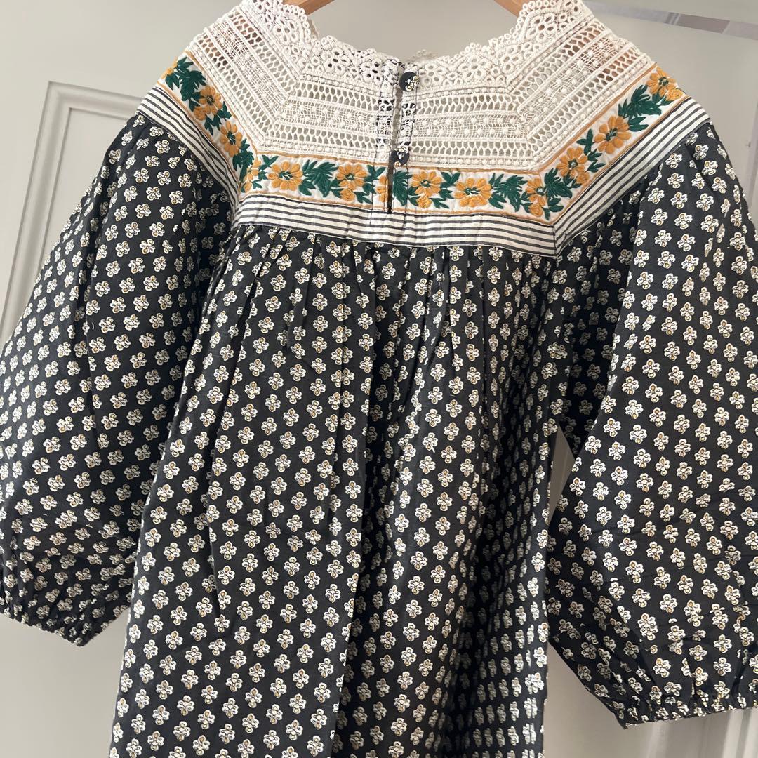 Bonjour diary プロヴァンスプリントワンピース　8y 新品　25aw