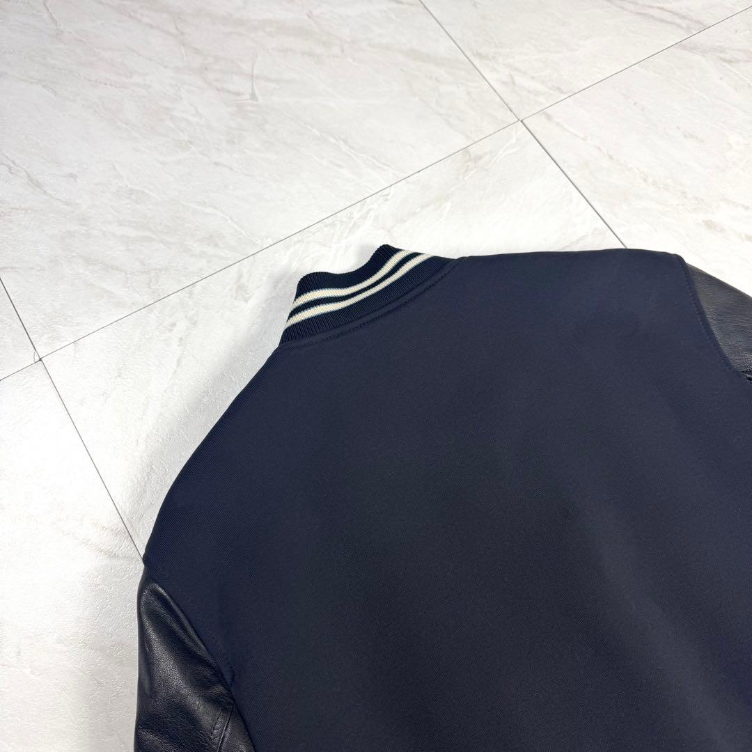 美品 COACH コーチ C刺繍 ヴァーシティジャケット 羊革 スタジャン S