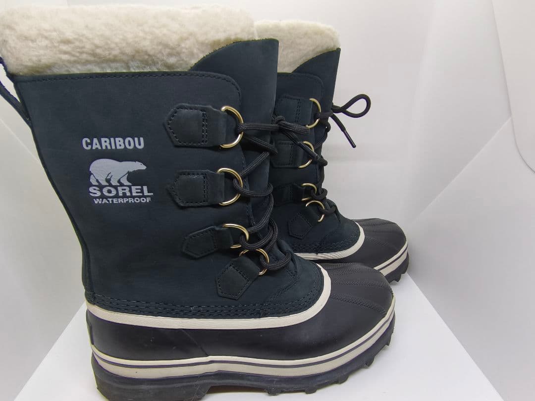 【美品】SOREL ソレル Caribou スノーブーツ レディース 24cm