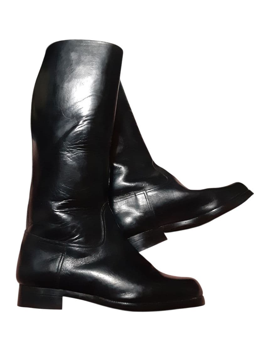 本革 ロングブーツ 特攻 旧車 警察 白バイ FINE DAINICHI 25