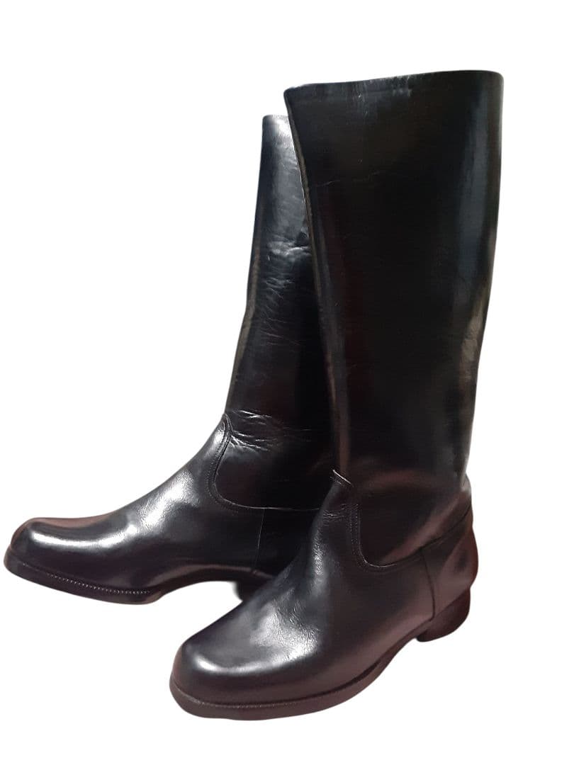 本革 ロングブーツ 特攻 旧車 警察 白バイ FINE DAINICHI 25