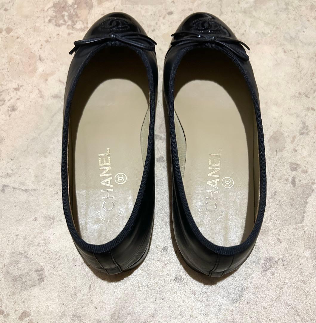 CHANEL バレリーナ　バレエシューズ ブラック