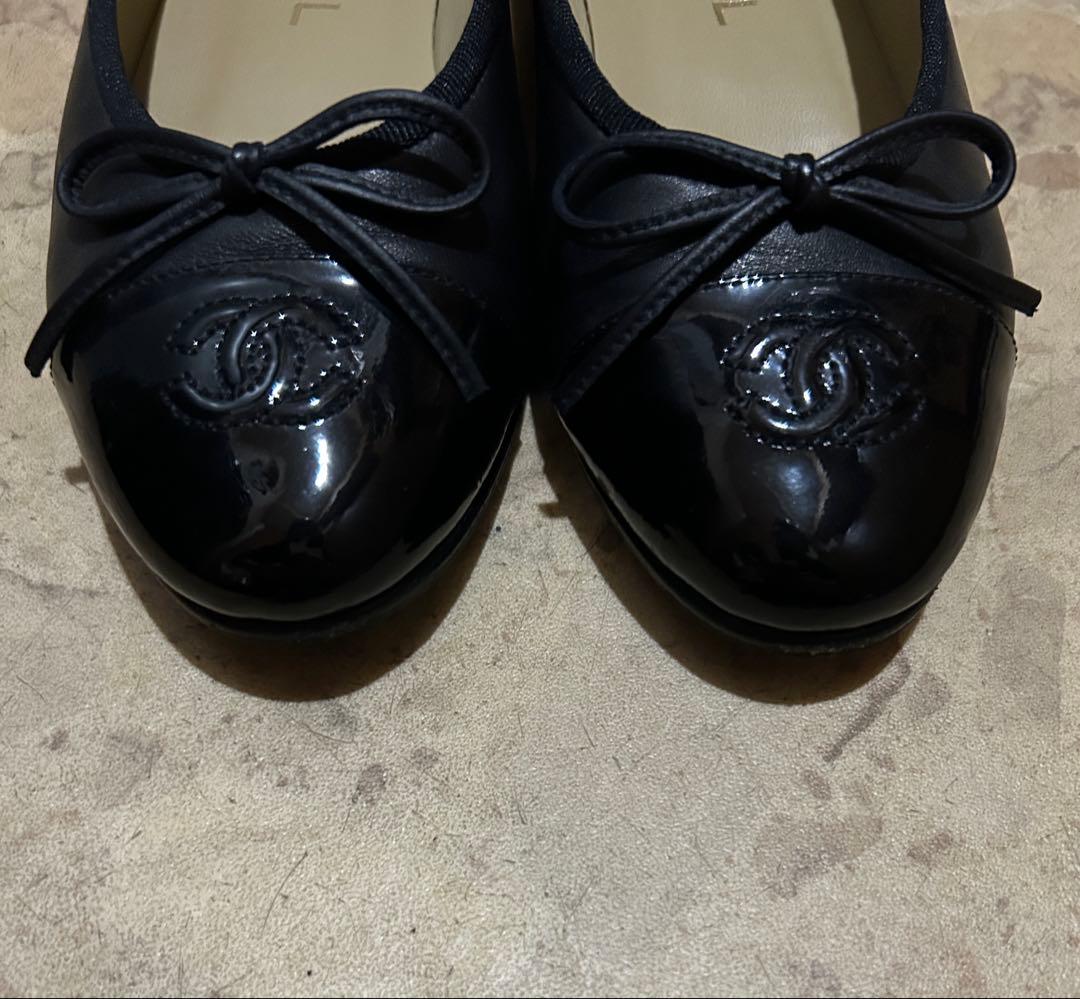 CHANEL バレリーナ　バレエシューズ ブラック