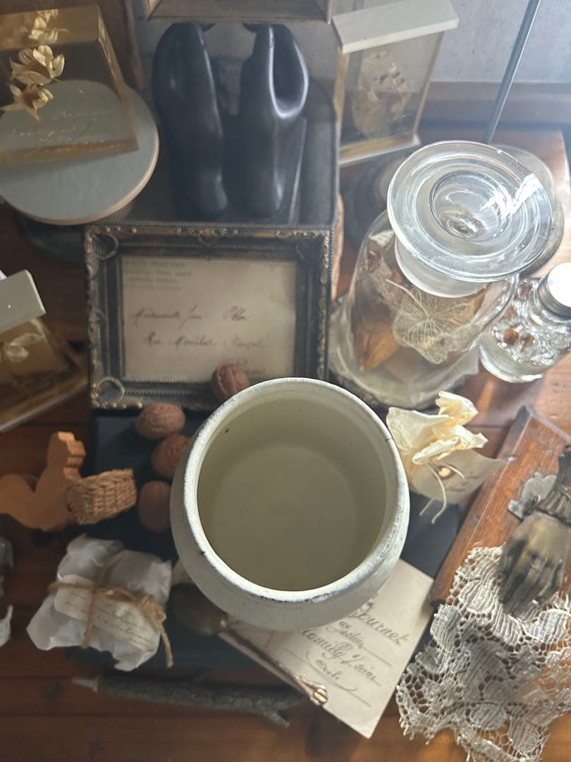 平野日奈子 粉引き カトラリー入れ 花瓶