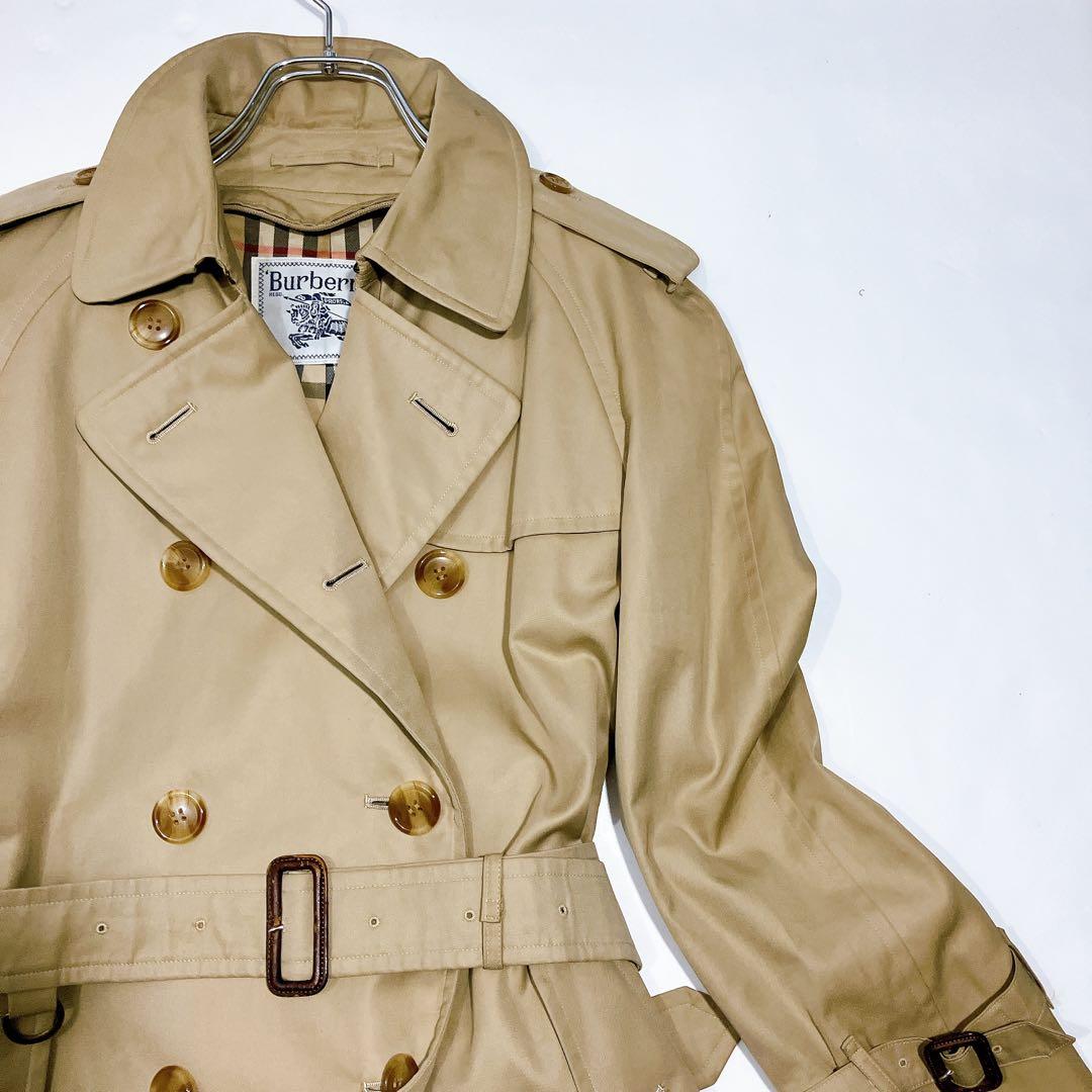 【専用品バーバリーズ　ロングダブルトレンチコート　ハニーベージュ　ノバチェ