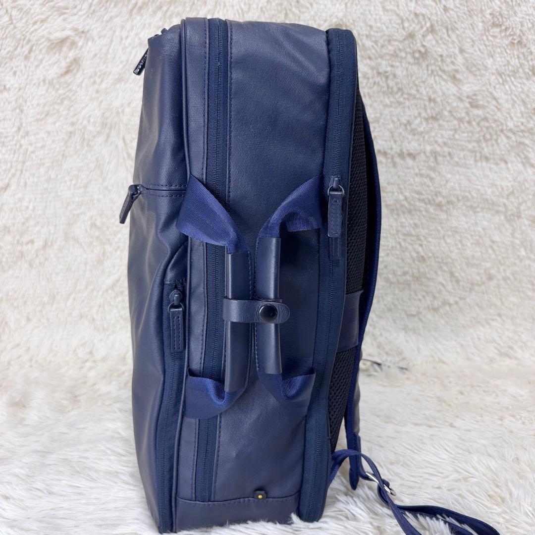 希少 エース ace. ダブルハンドル リュック ビジネスリュック 紺