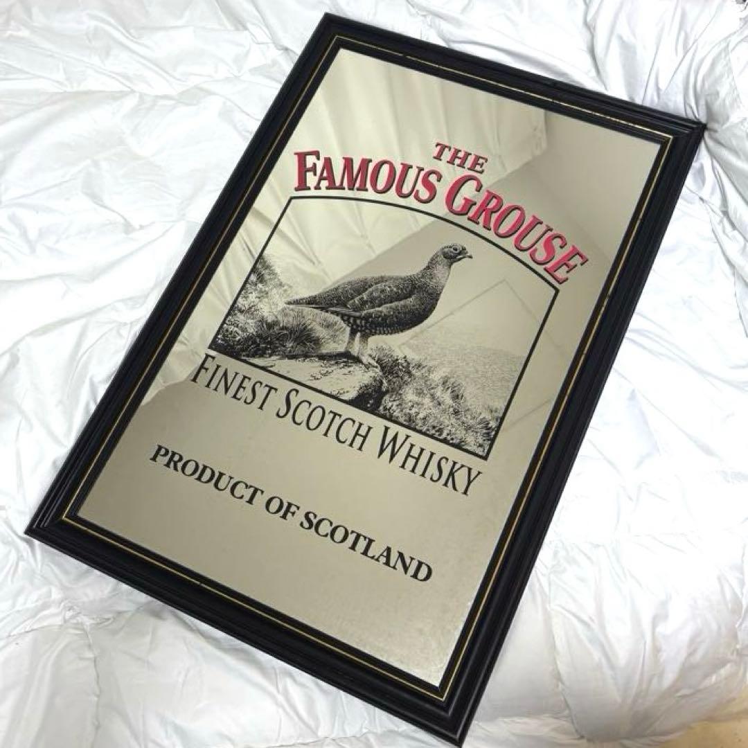 u*e様 THE FAMOUS GROUSE 特大パブミラー80年代　非売品 ビ