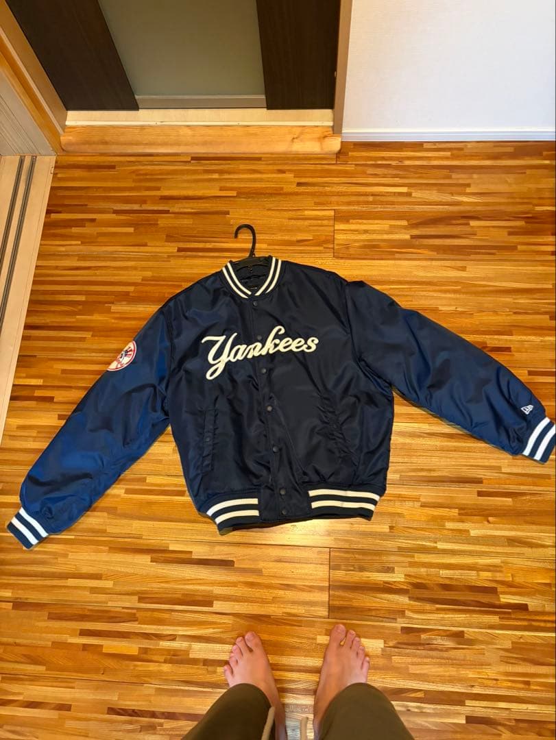 【美品】NEW ERA ヤンキース ネイビー アウター スタジャン