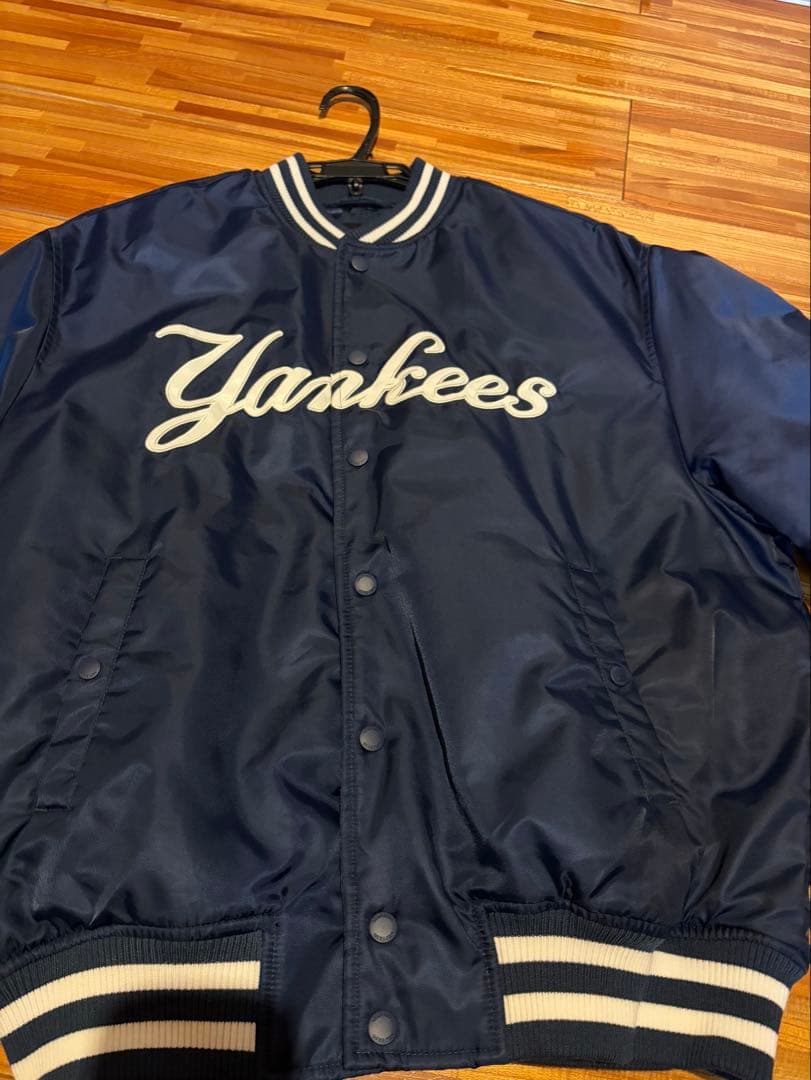 【美品】NEW ERA ヤンキース ネイビー アウター スタジャン