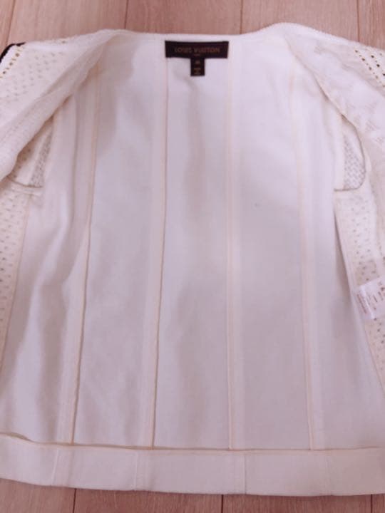 LOUISVUITTONルイヴィトン デニム ノーカラージャケット 36 超美品