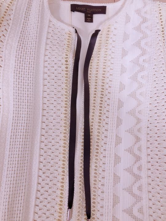 LOUISVUITTONルイヴィトン デニム ノーカラージャケット 36 超美品