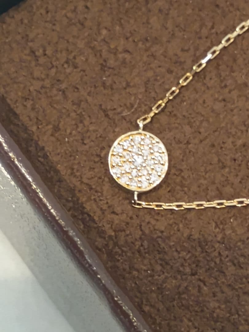 現行品　アガット　18金　マイクロセッティング　ブレスレット