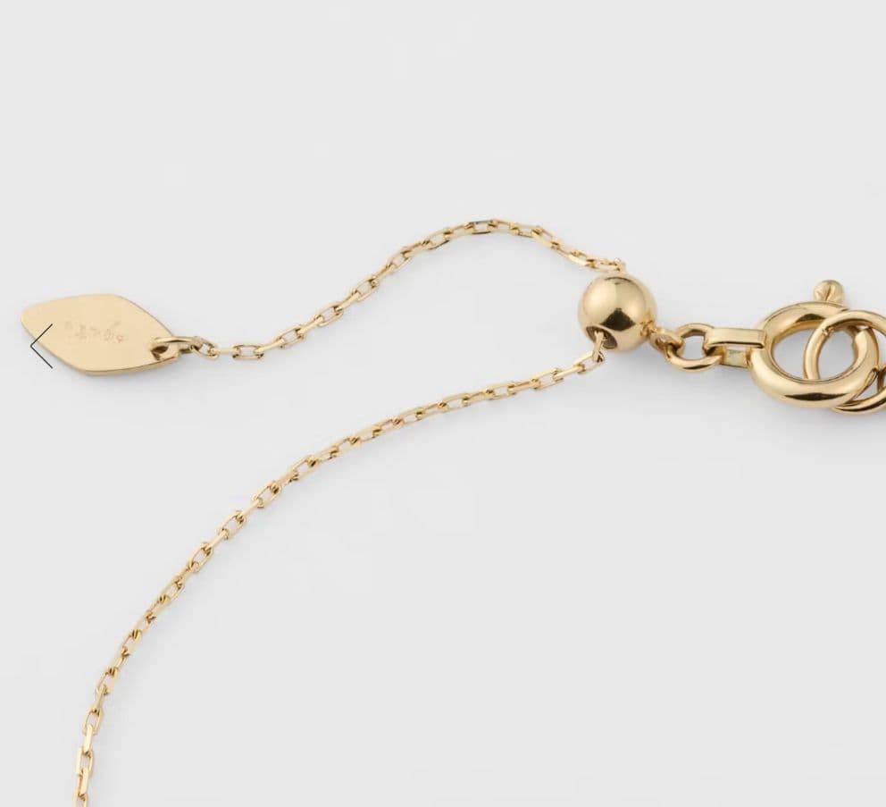 現行品　アガット　18金　マイクロセッティング　ブレスレット