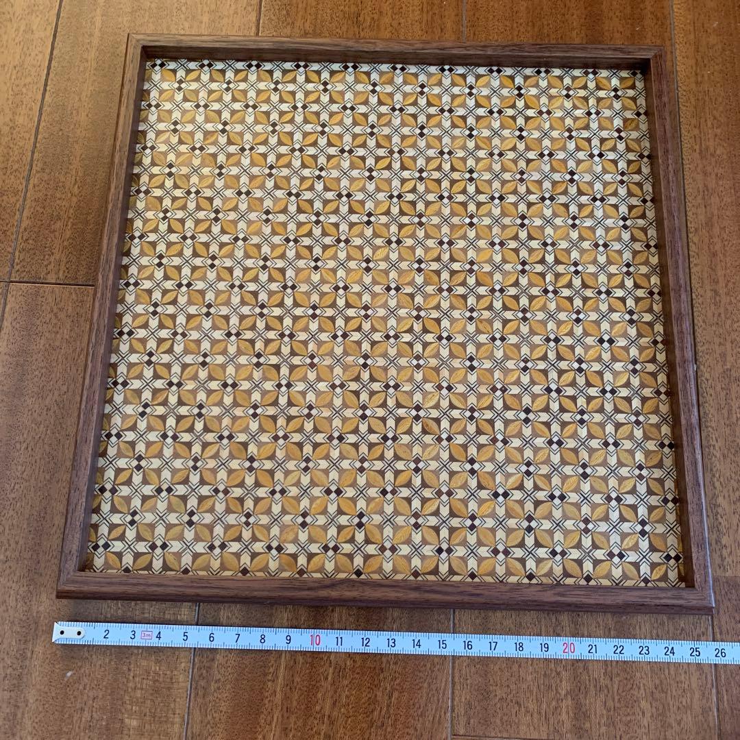 【新品未使用】★寄木細工★お盆