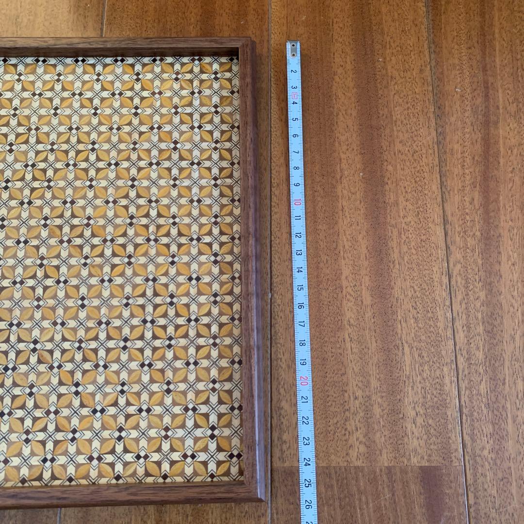 【新品未使用】★寄木細工★お盆