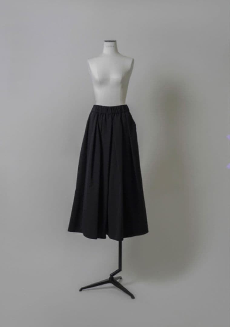 LOHENローヘン.ハイカウントグログランスカートパンツ