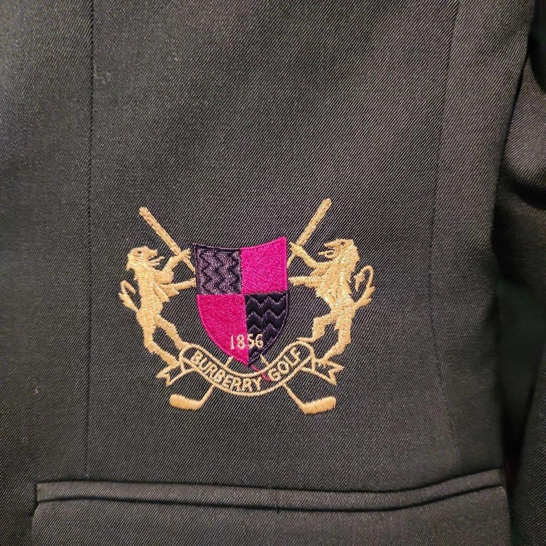BURBERRYダブルブレストブレザー ゴルフエンブレム付き　グリーン