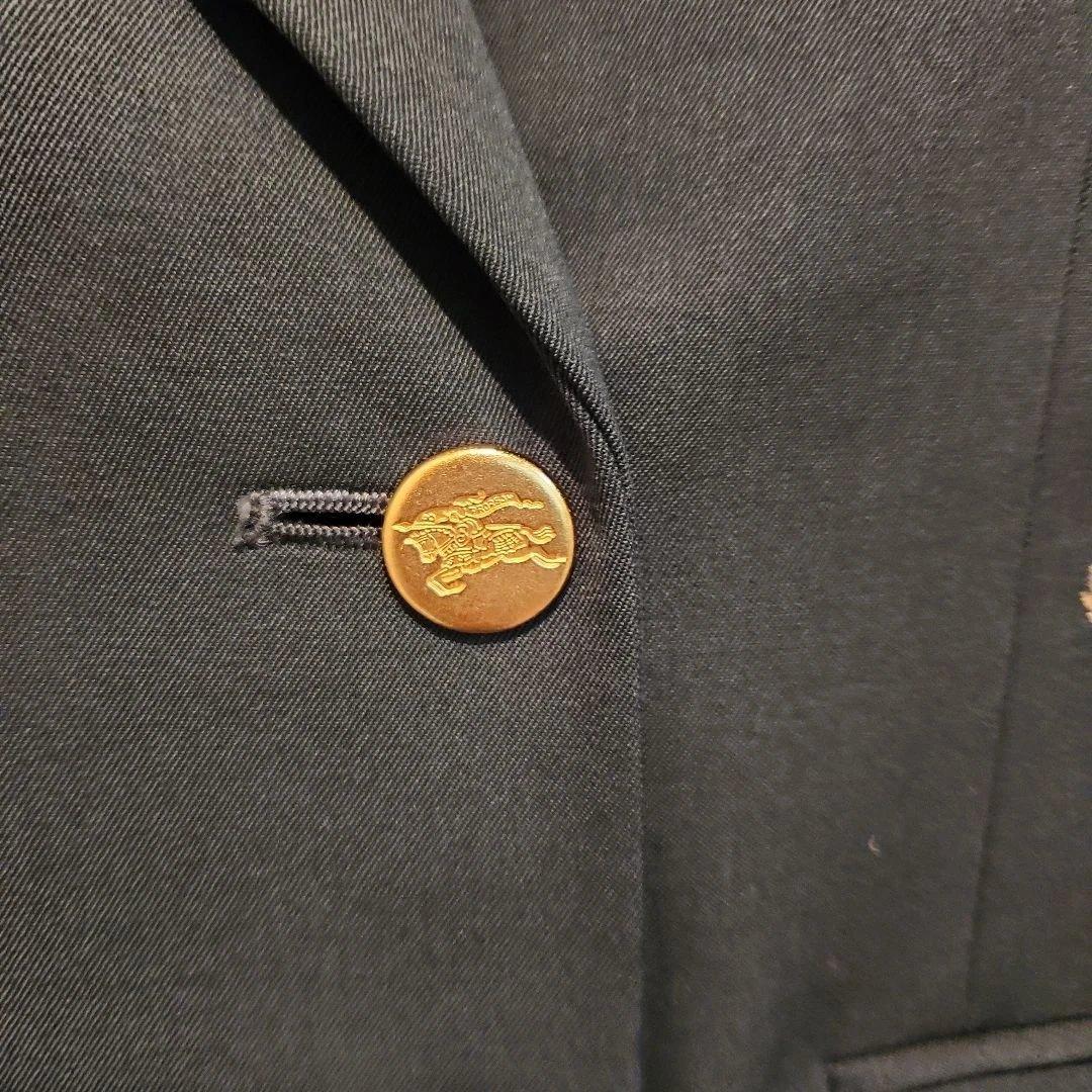 BURBERRYダブルブレストブレザー ゴルフエンブレム付き　グリーン