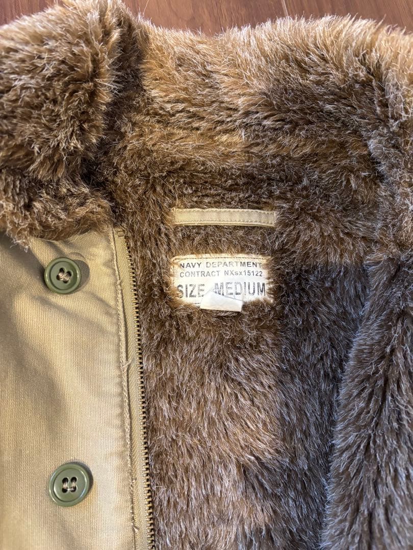 ベージュ N-1 ミリタリージャケット M