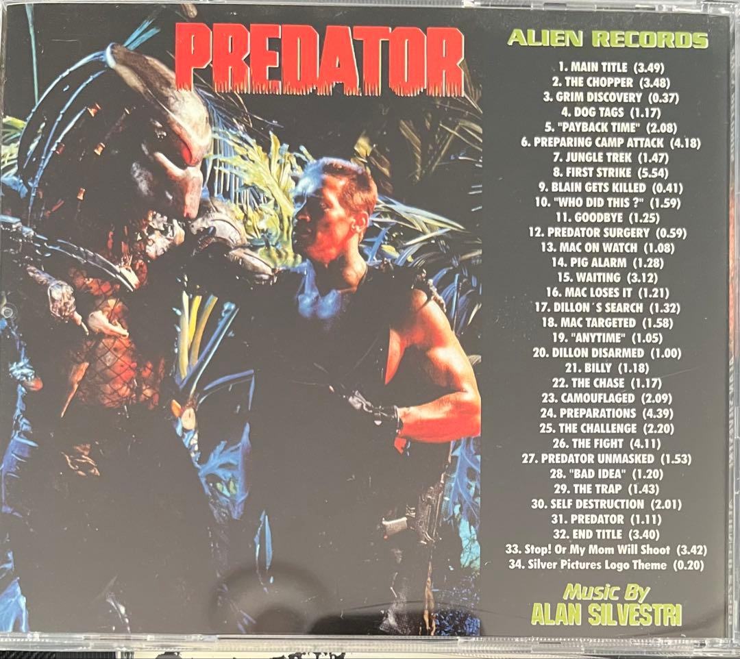 海外サイト参照　プレデター　PREDATOR オリジナルスコア CD 超レア