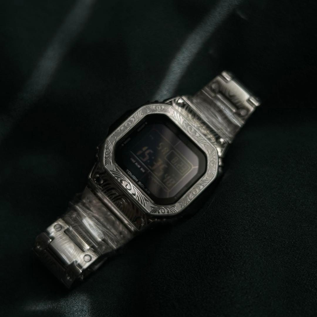 G-SHOCK 5610系 シルバー彫刻カスタムキット