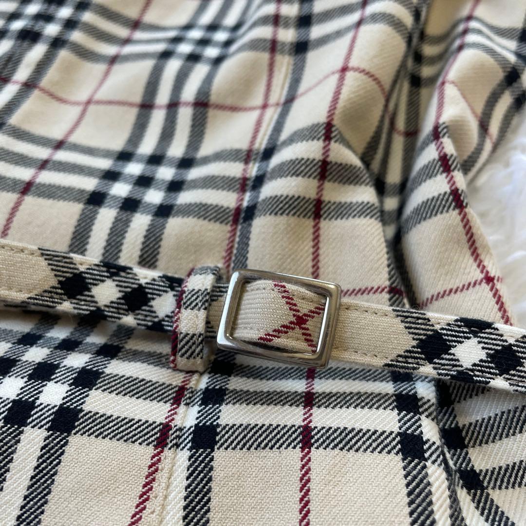 【美品】burberry ノバチェック ワンピース フレアシルエット Aライン
