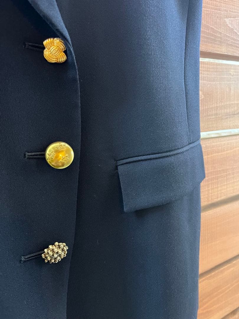 y*u様 ジャーナルスタンダード　LESAGE 暗めネイビー★ボタンデザイン