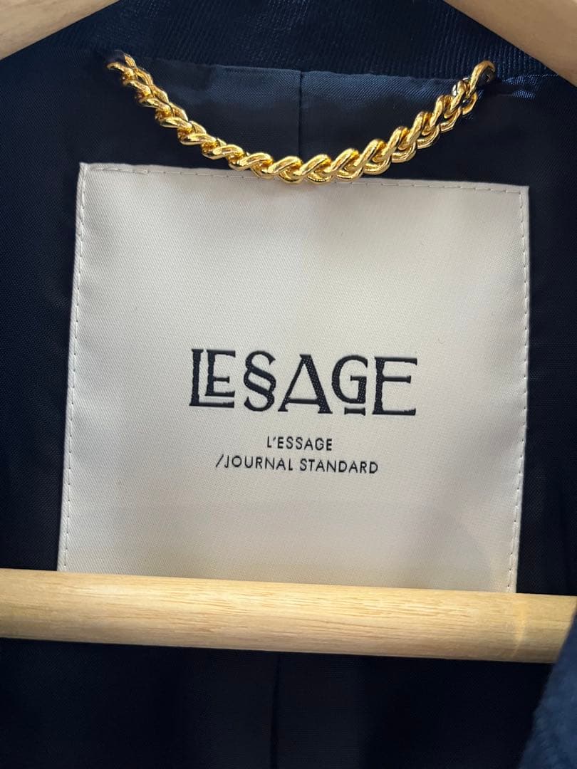 y*u様 ジャーナルスタンダード　LESAGE 暗めネイビー★ボタンデザイン