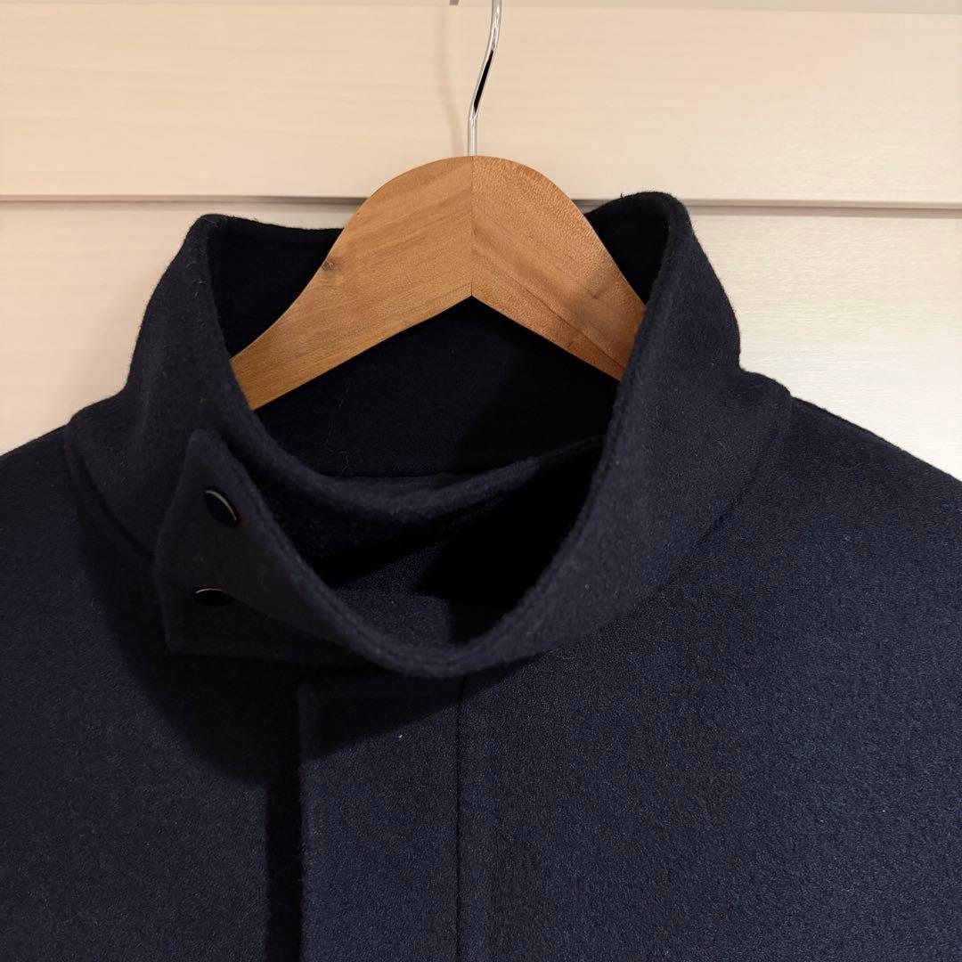 GALERIE VIE ライトメルトンスタンドカラーショートコート