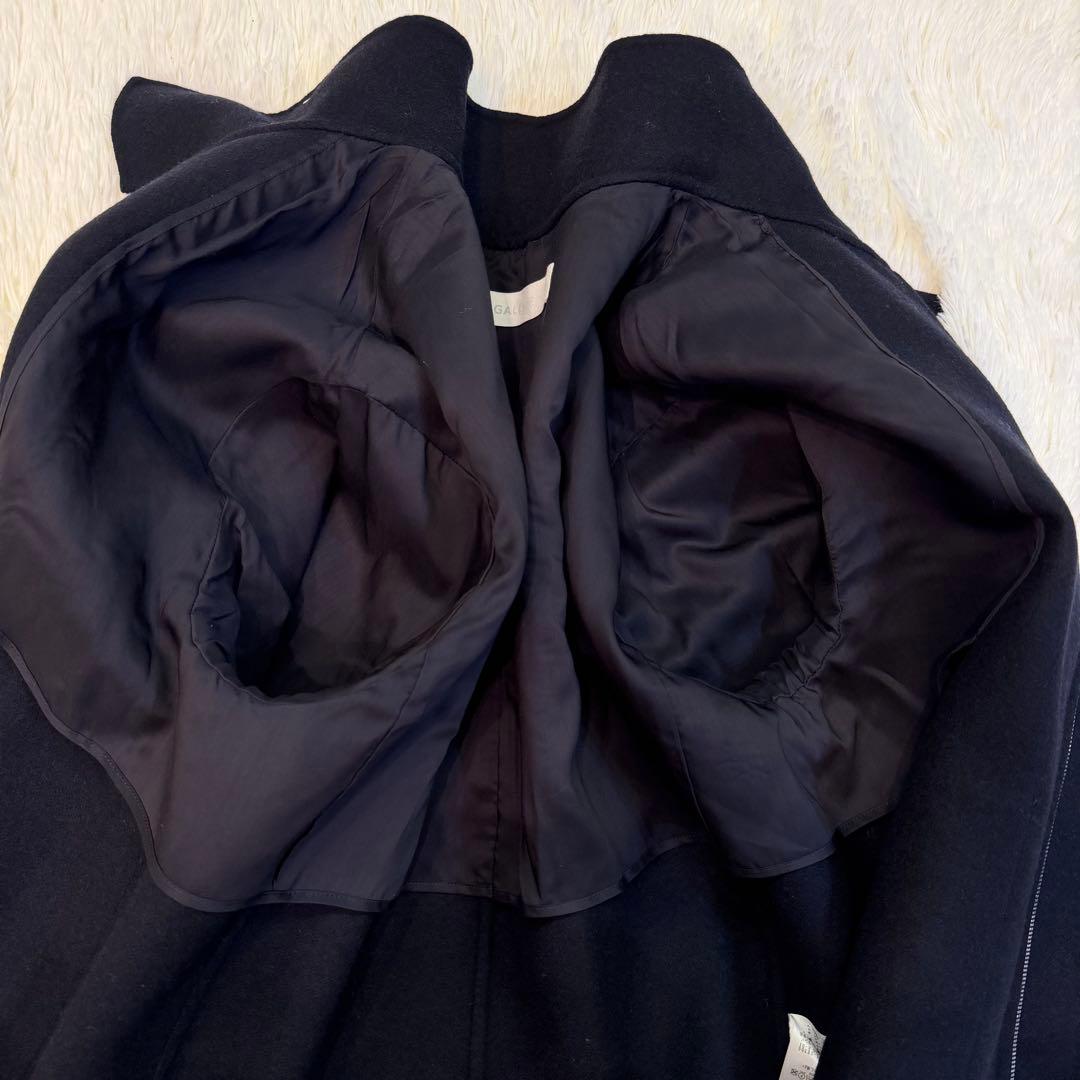 GALERIE VIE ライトメルトンスタンドカラーショートコート