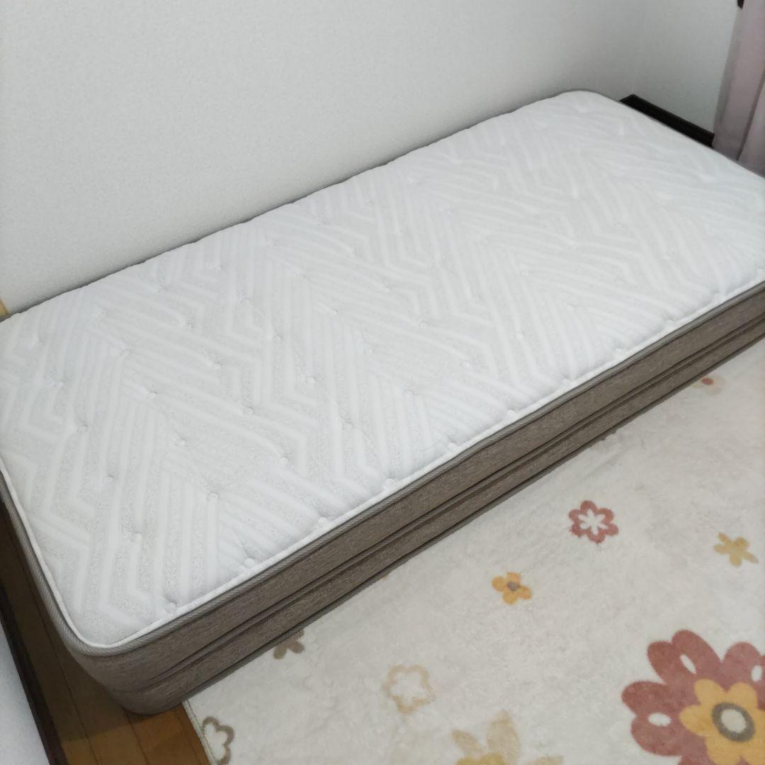 ニトリ　Nスリープ シングル スプリングマットレス ベージュ系