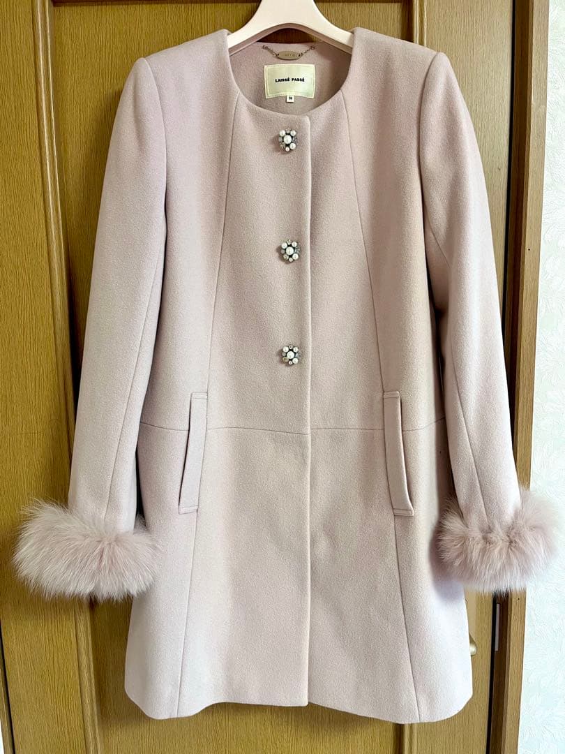 レッセ パッセ LAISSE PASSE ノーカラーコート さえこさんコート