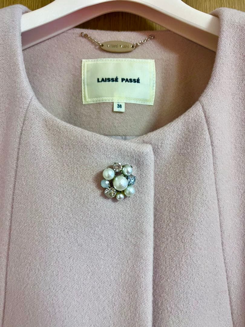 レッセ パッセ LAISSE PASSE ノーカラーコート さえこさんコート