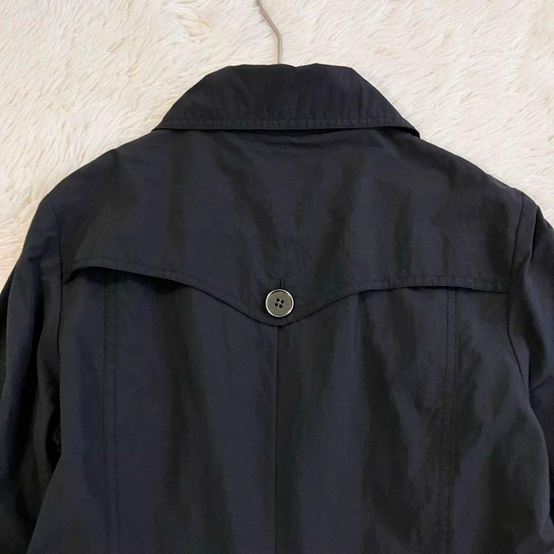 美品 マックスマーラ アンドコー Aライン ロングトレンチコート ベルト 黒