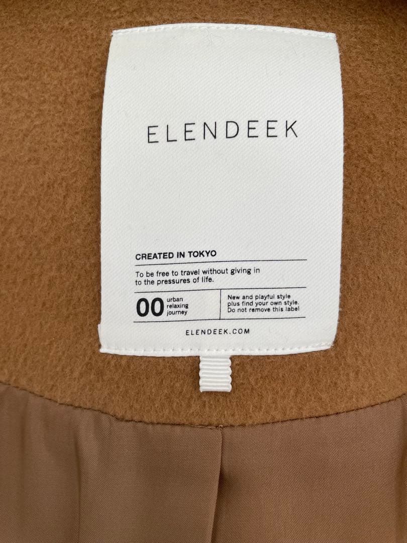 ELENDEEK キャメル ロングコート