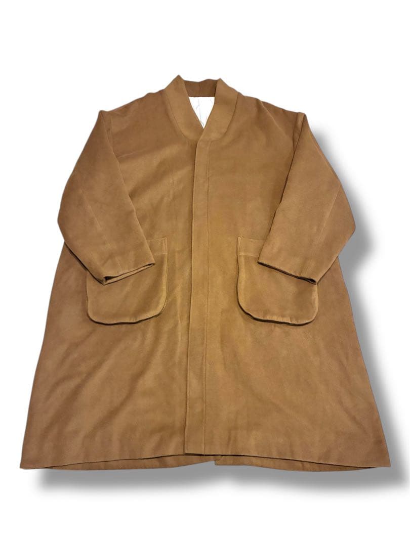 【19AW VOAAOV メルトンビッグコート キャメル】