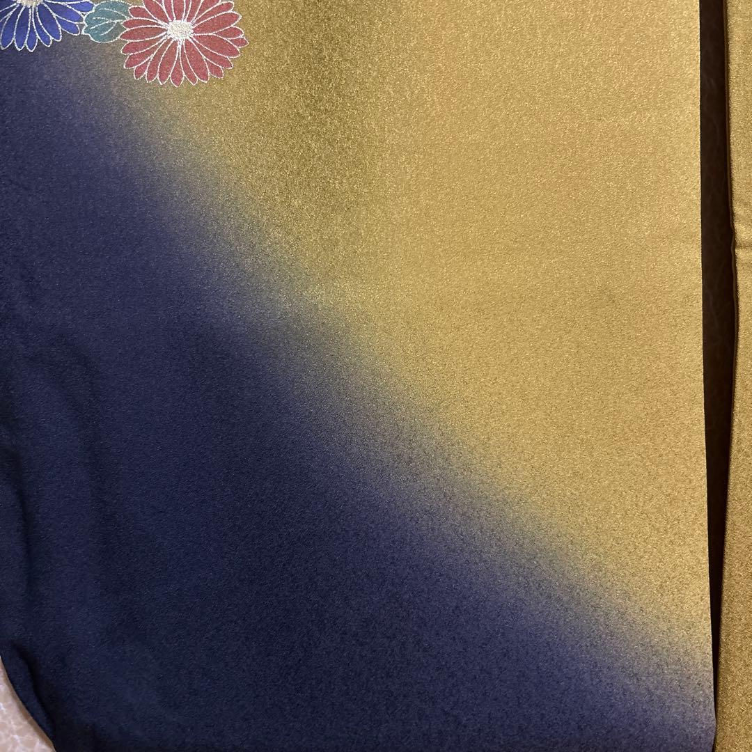 正絹 振袖 長襦袢 セット 辛子色　成人式