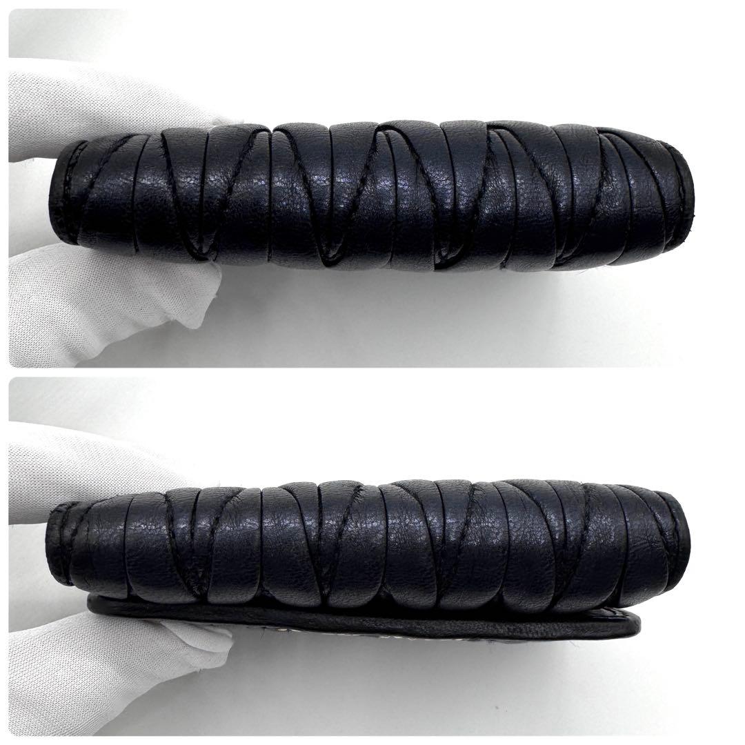 付属品完備✨ミュウミュウ　キーケース　6連　マテラッセ　ブラック