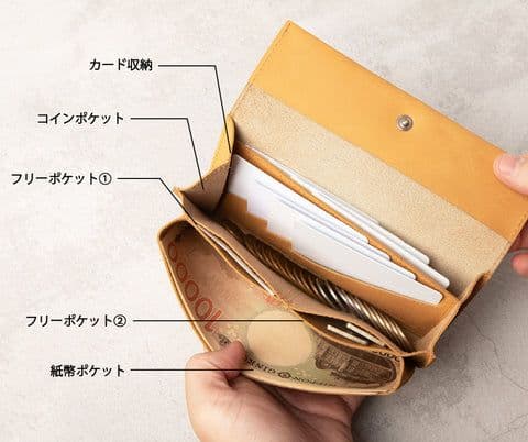 TIDY pot 小さい 長財布 Hallelujah