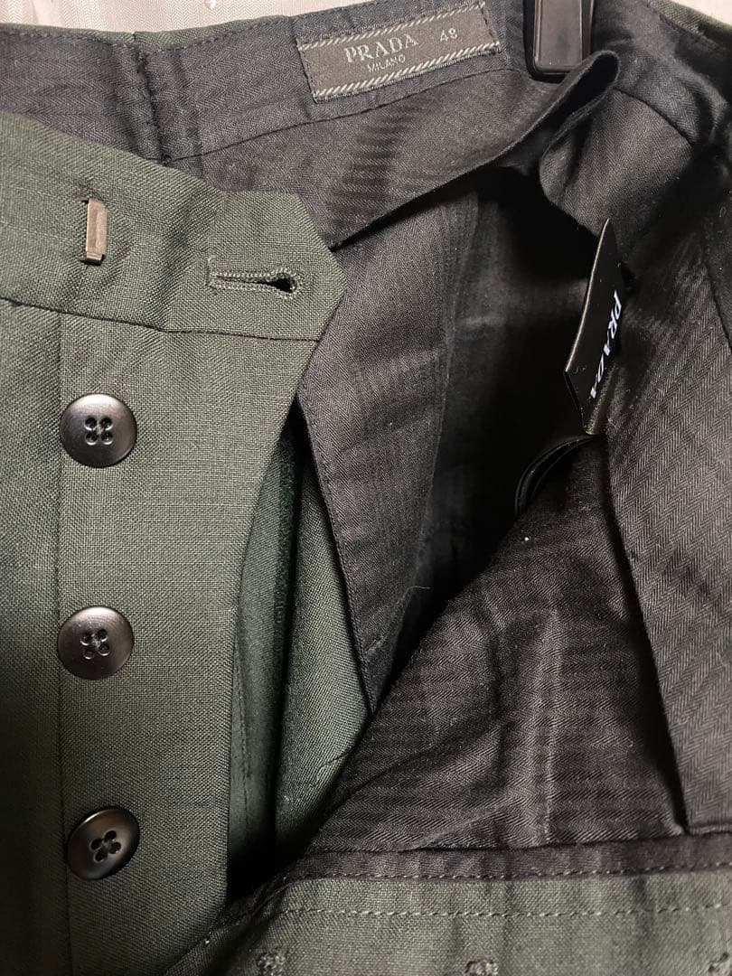 PRADA 2019 テーパードウールスラックス ライン