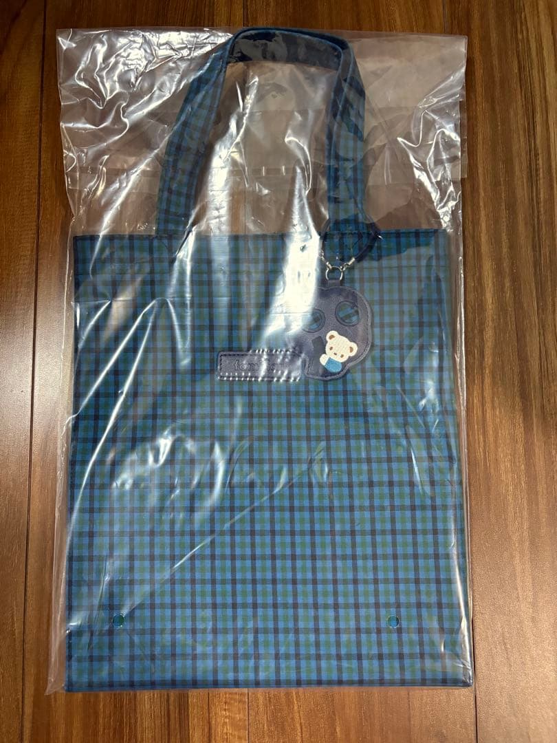 ♡新品未使用♡《ファミリア》トートバッグ(大) 青系ファミリアチェック