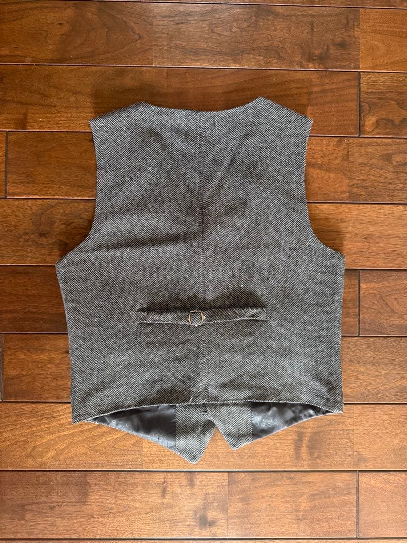 【新品未使用】スリーピース メンズ ツイード ヘリンボーン セットアップ