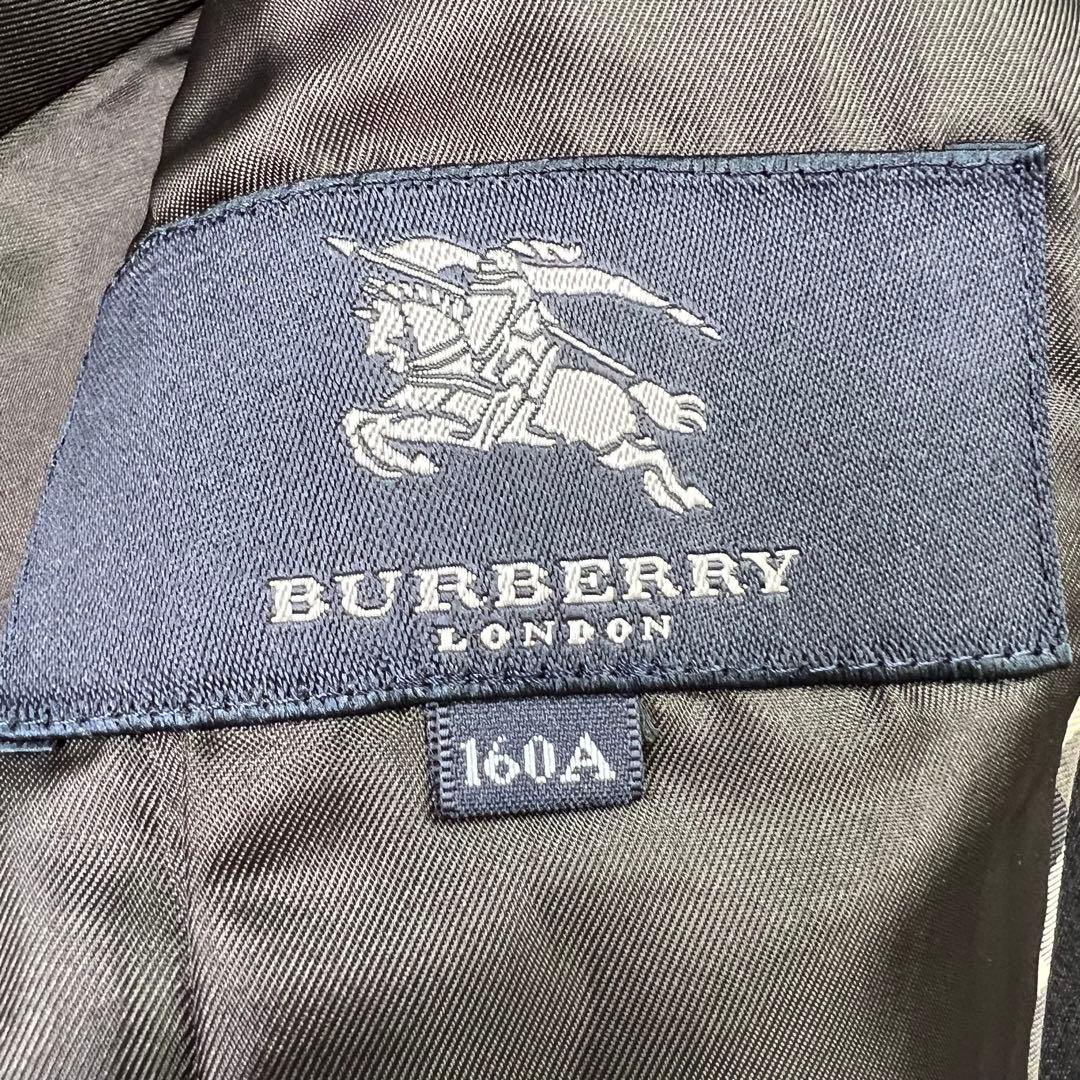 極美品♡バーバリーロンドン　紺ブレ　エンブレム　金ボタン　ネイビー　160