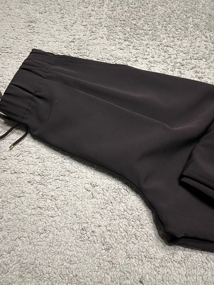 IENA ウォッシャブルアセテートツイルタックパンツ