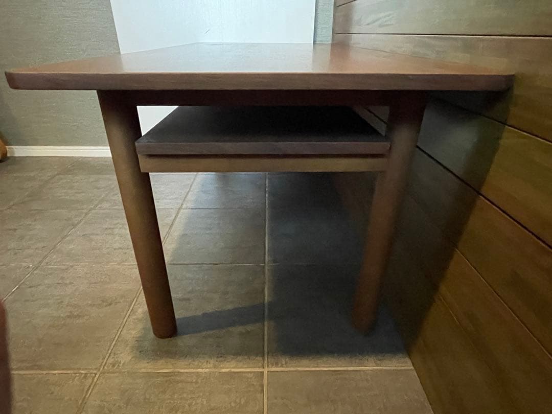 まとめ買い値引き交渉歓迎MUJI■天然木ウォルナット材 ミドルテーブル