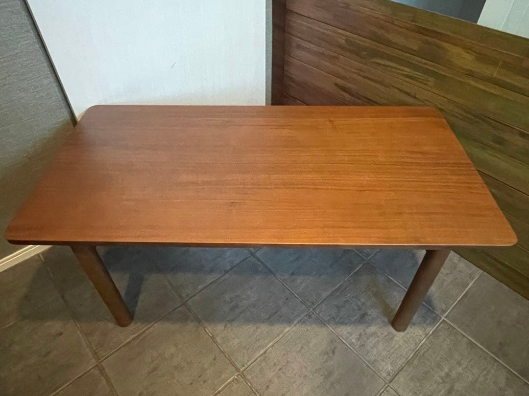 まとめ買い値引き交渉歓迎MUJI■天然木ウォルナット材 ミドルテーブル