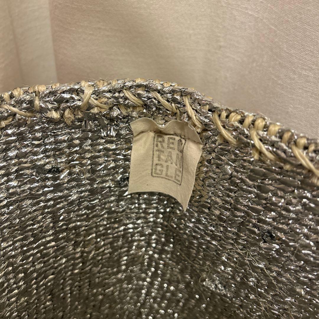 RECTANGLE シルバー バスケット スモールショルダー