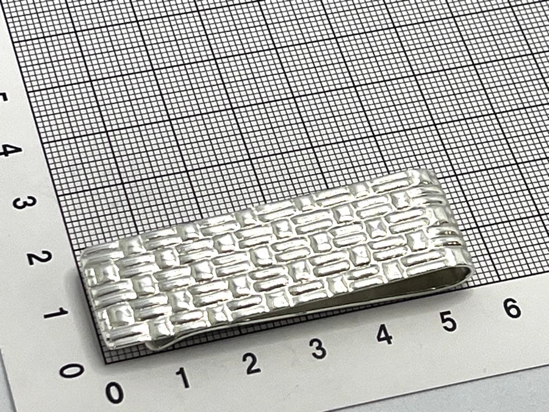 h891 希少　美品　ティファニー　メーカーズ　クロコ　マネークリップ　925