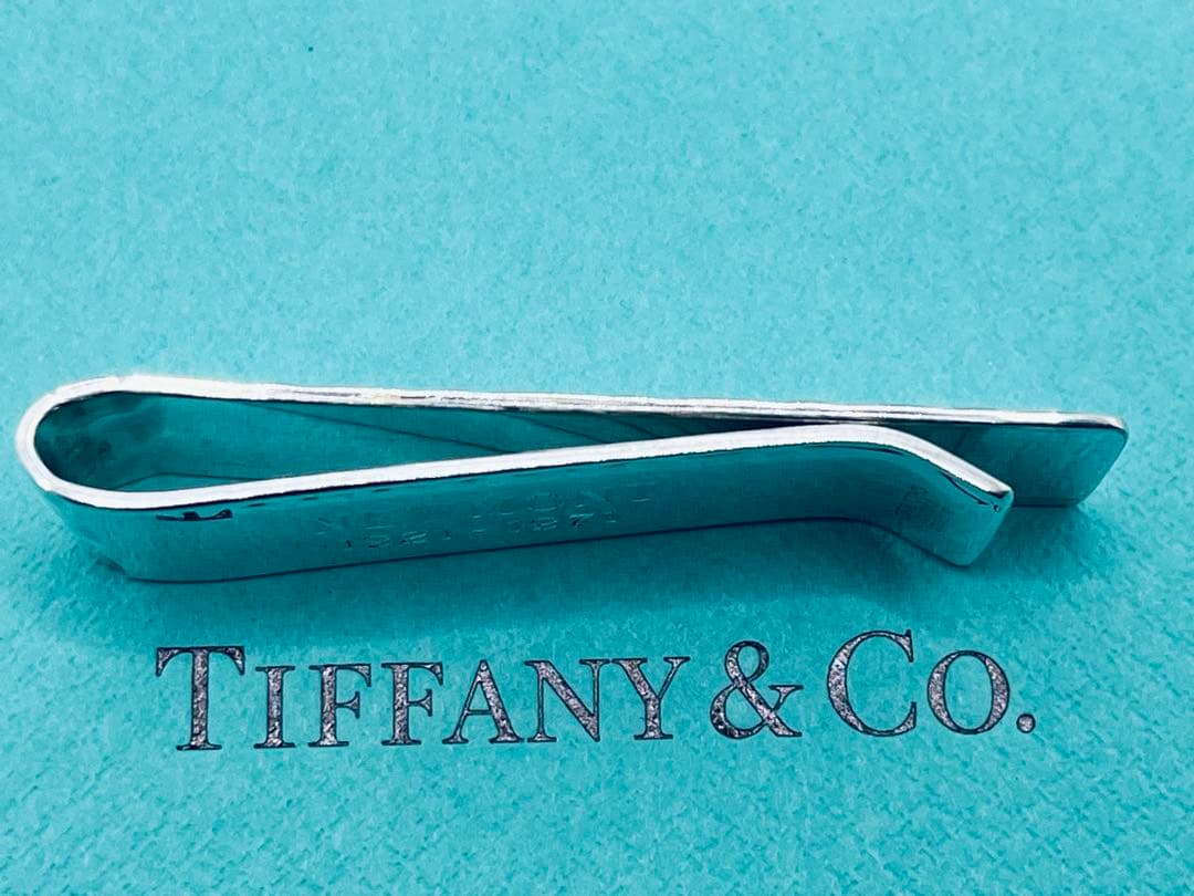 h891 希少　美品　ティファニー　メーカーズ　クロコ　マネークリップ　925