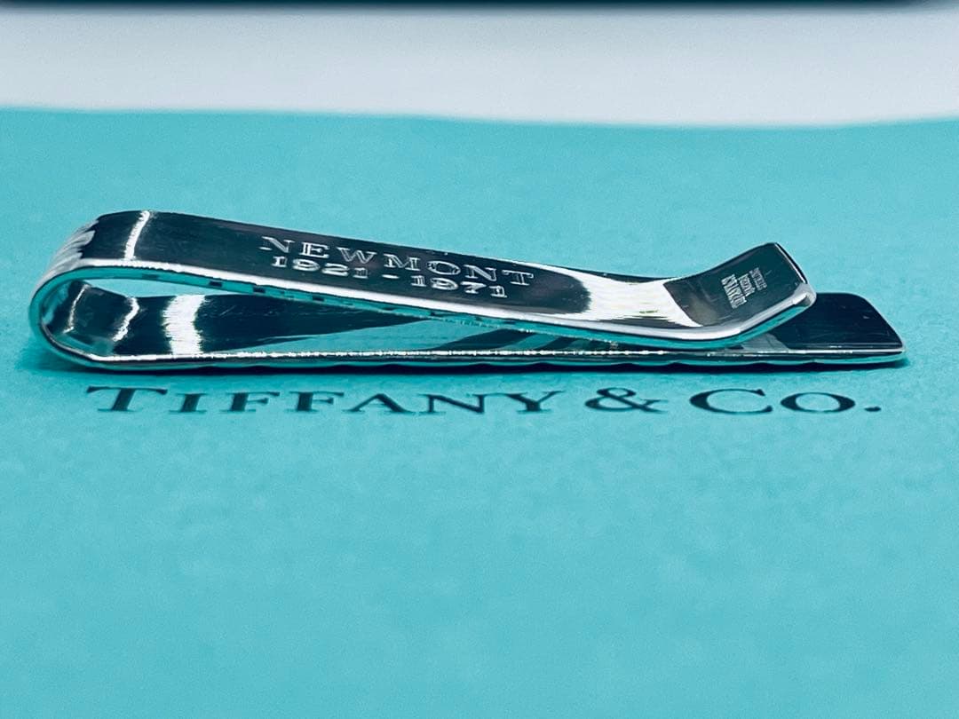 h891 希少　美品　ティファニー　メーカーズ　クロコ　マネークリップ　925